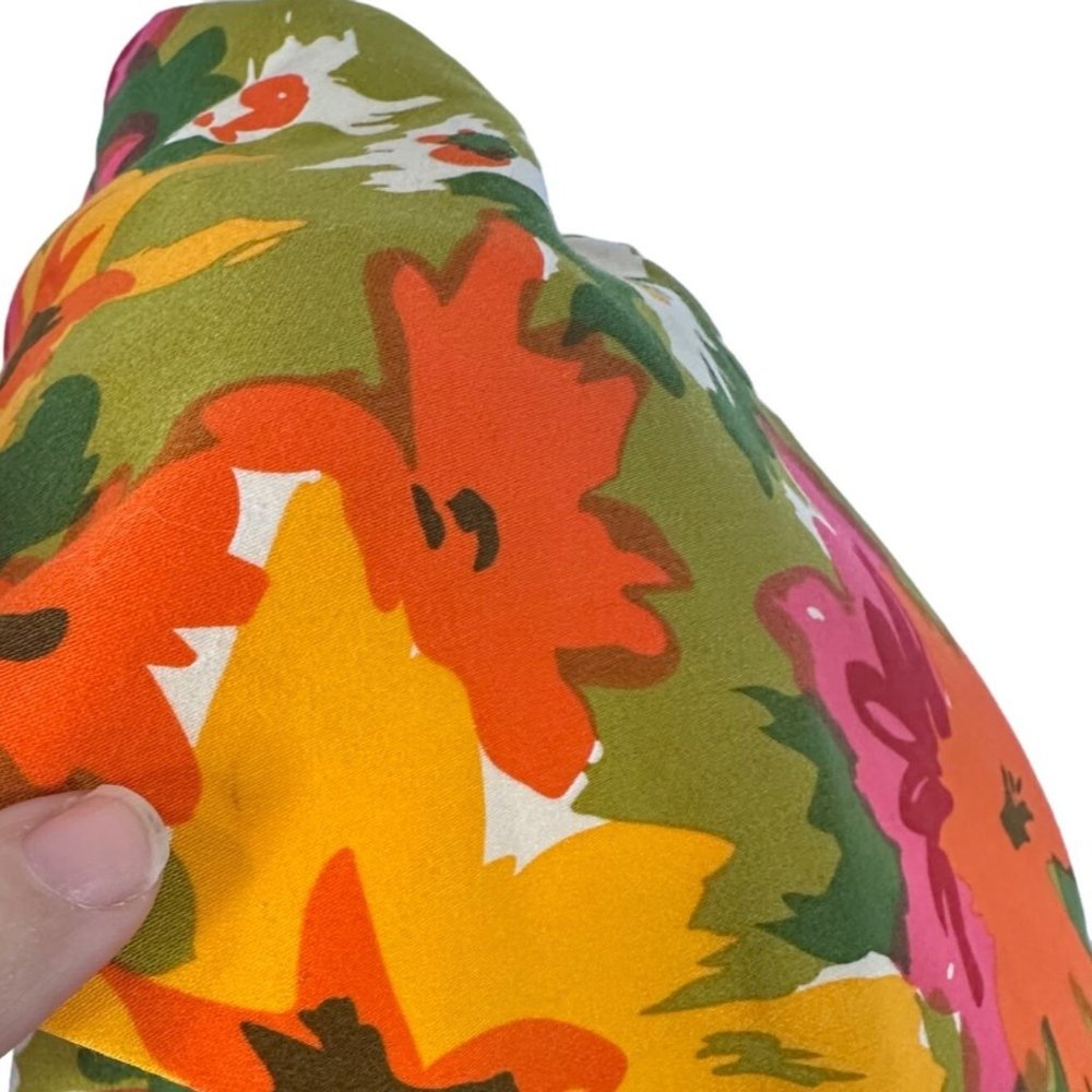 TRASHY DIVA Sz 6 Kelly Cutaway Coat Dress Mod 1960s Dayglow Floral Print 60s M - Picture 15 of 16